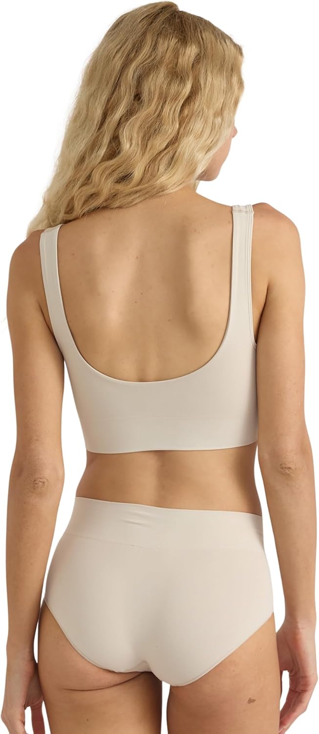 Organic Basics Womens Smooth Scoop Neck Seamless Bralette - Image 2
