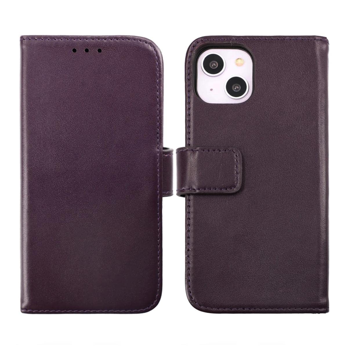 Étui cuir véritable iPhone 14 Rvelon pour sublimer votre smartphone - 8