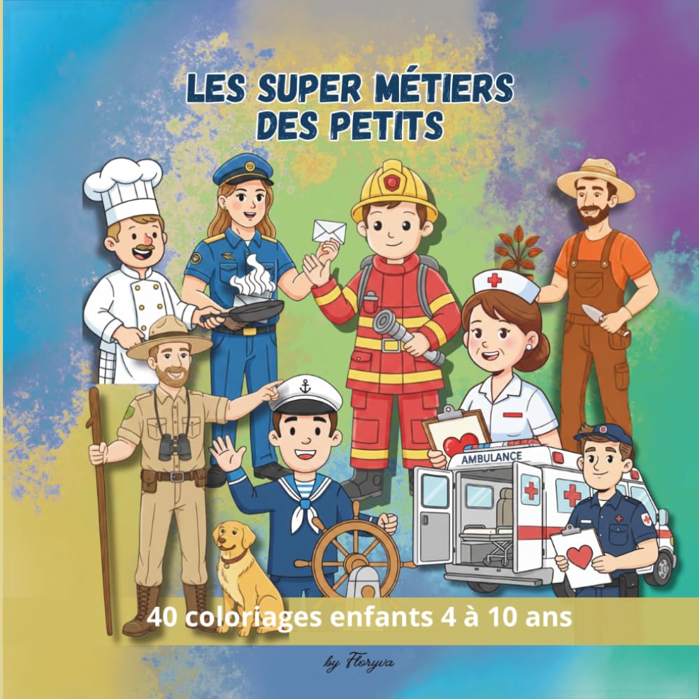 Les Super Métiers des Petits: Apprendre les métiers en s’amusant avec le coloriage Livre éducatif et ludique pour enfants de 3 à 8 ans