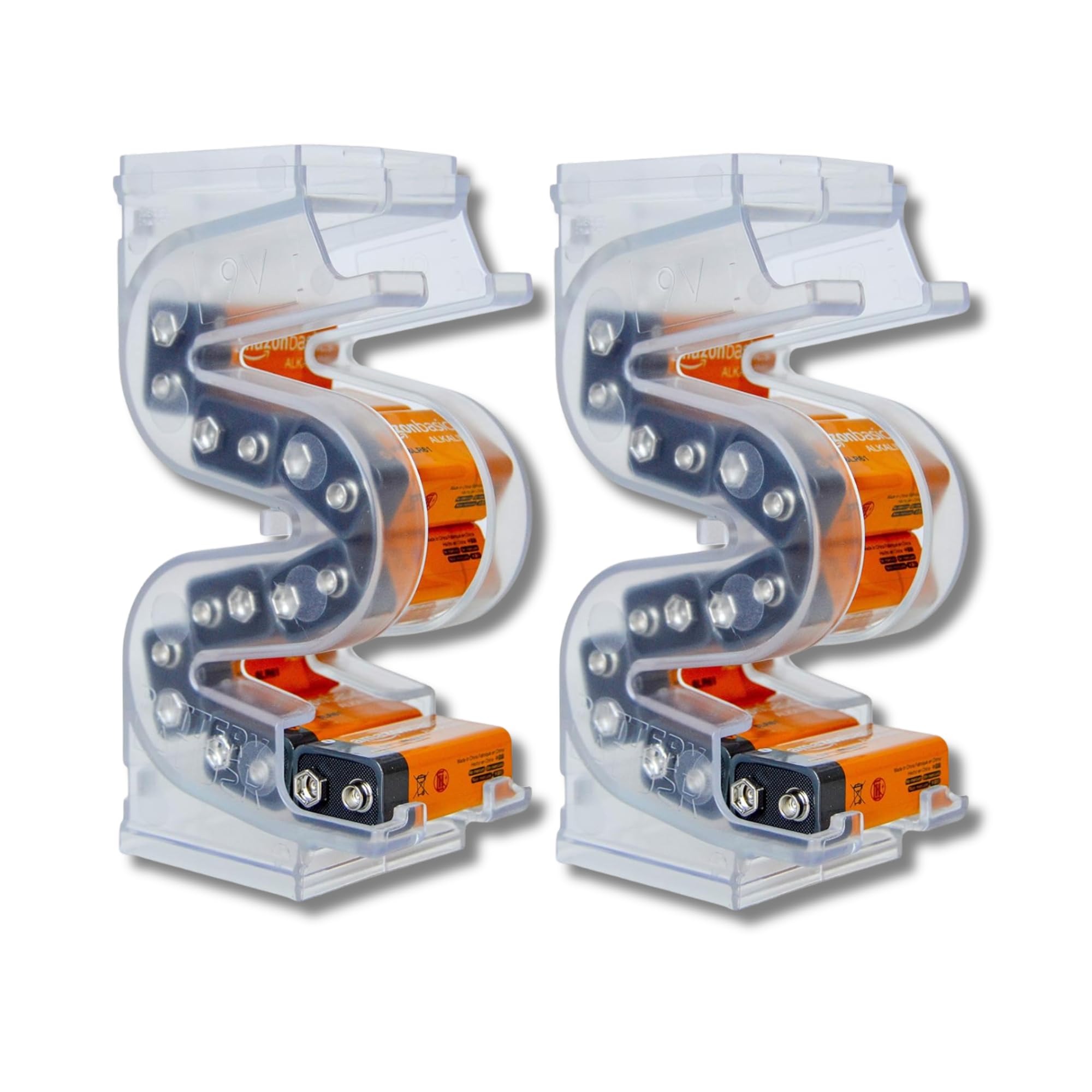 Support mural Battery Ladder : rangez et distribuez verticalement vos 20 piles 9V