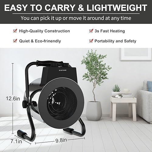 Miniatura 2 de Buyplus Calentador de propano portátil para campamento, 13000 BTU 2 en 1, estufa de gas al aire libre para pesca en hielo, mochilero, senderismo,