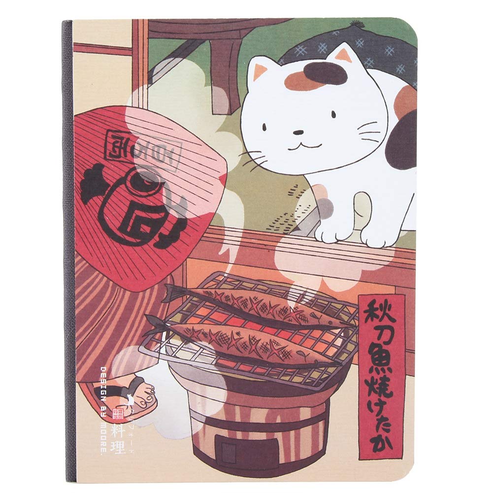 Composition Notebook, College Ruled Journal, Japanese Cartoon Cover, 5.7 x 4.1 inches, 224 Sheets