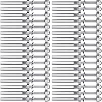 Lulultn 3/16" T316 Stainless Steel Cable Railing Hardware Kit - 50pcs Threaded Stud Tensioners for Wood & Metal Posts