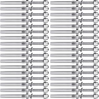 Lulultn 3/16" T316 Stainless Steel Cable Railing Hardware Kit - 50pcs Threaded Stud Tensioners for Wood & Metal Posts