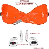 Vista 2 de PowerMotor Paramanos para motocicleta, protectores de mano universales con barra de cepillo de aluminio para motocicletas Pit Bikes, accesorios