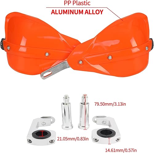 Miniatura 2 de PowerMotor Paramanos para motocicleta, protectores de mano universales con barra de cepillo de aluminio para motocicletas Pit Bikes, accesorios de