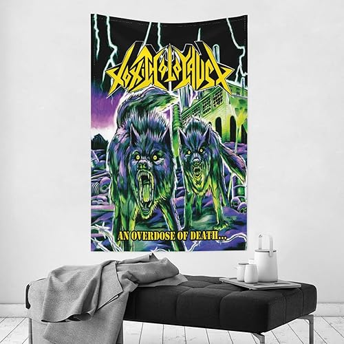 Miniatura 3 de EMERZE Tapiz tóxico del Holocausto una sobredosis de la muerte, arte de pared para interiores, tapiz colgante para cabecera, decoración del hogar