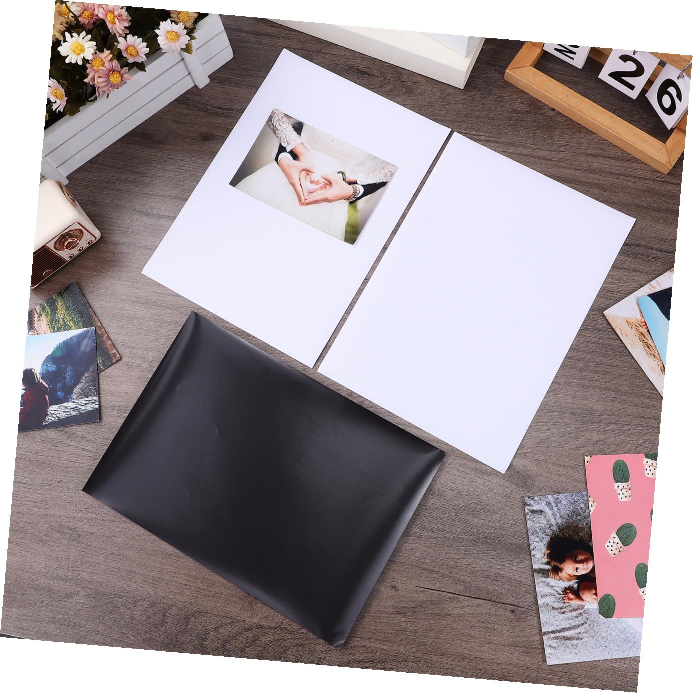 HOMSFOU Feuilles Magnétiques Imprimables Papier D'impression 10 Feuilles Flexibles pour Photos Albums et Affiches