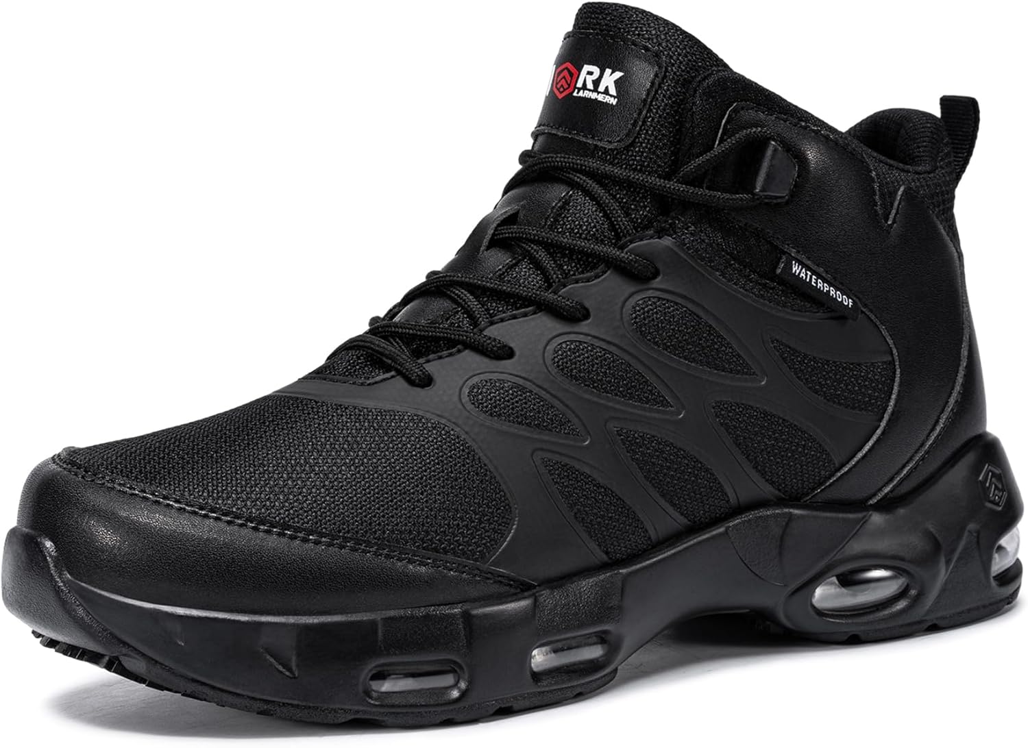 LARNMERN Women's Waterproof Work Boots - Non-Slip Comfort