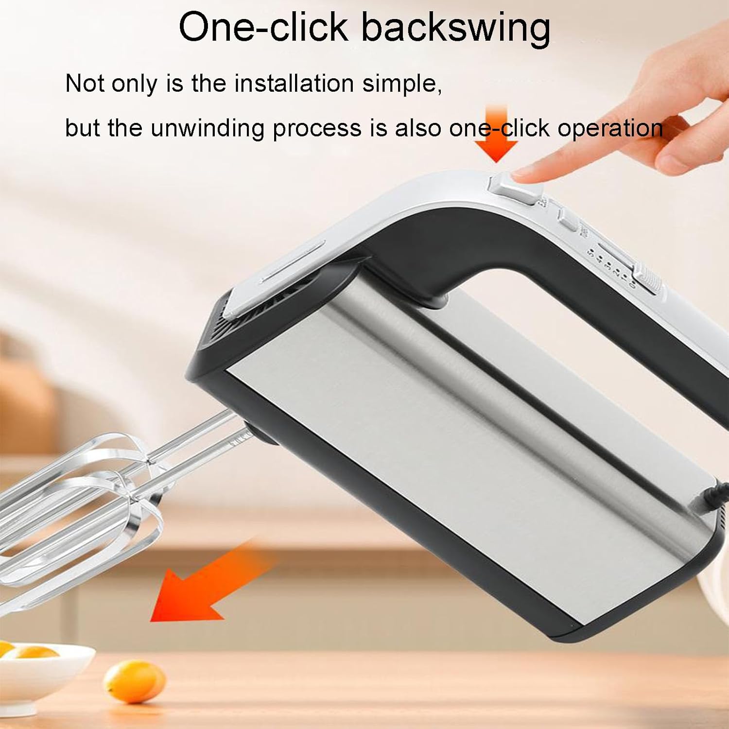 Electric Egg Beater, Highly Efficient Power, Multi-functional Stirring, Convenient Operation, Strong Heat Dissipation, Easy Storage, a Great Helper for Baking