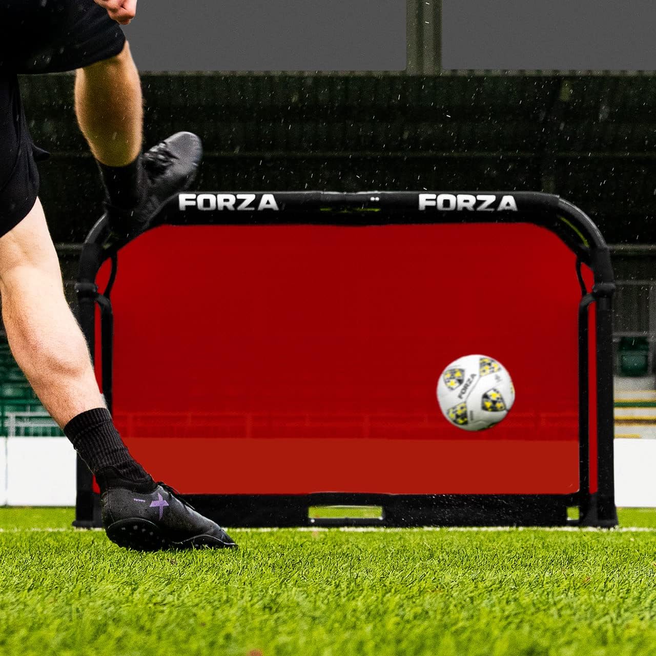 FORZA Aluminum POD Soccer Goals | PRO ALU50 Folding Soccer Goal - Fold-Away & Freestanding Target Goals - x4 Sizes and x9 Colors