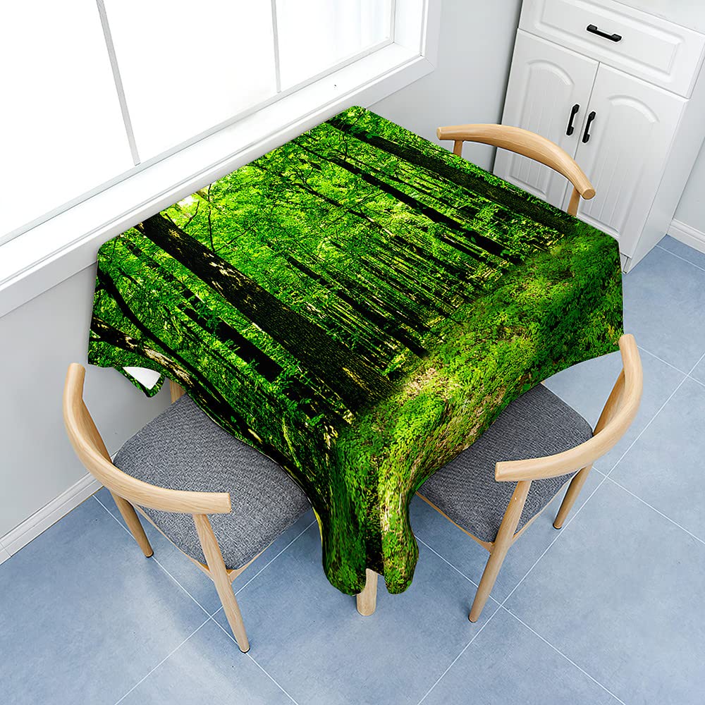 Mantel Mesa Rectangular Tela Odot Mantel Mesa Cuadrada Impermeable, Mantel  Rectangular Impresión De Bosque Verde 3D, Cubierta De Mesa Cuadrado  Lavable, Tela De Tabla Para Jardín Mantel En 3d, image size:1000x1000