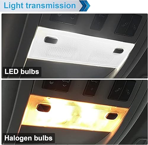 Miniatura 3 de Cubierta de luz de cúpula de mapa interior, lente transparente, lámpara de lectura de consola superior compatible con Chevy Silverado GMC Sierra