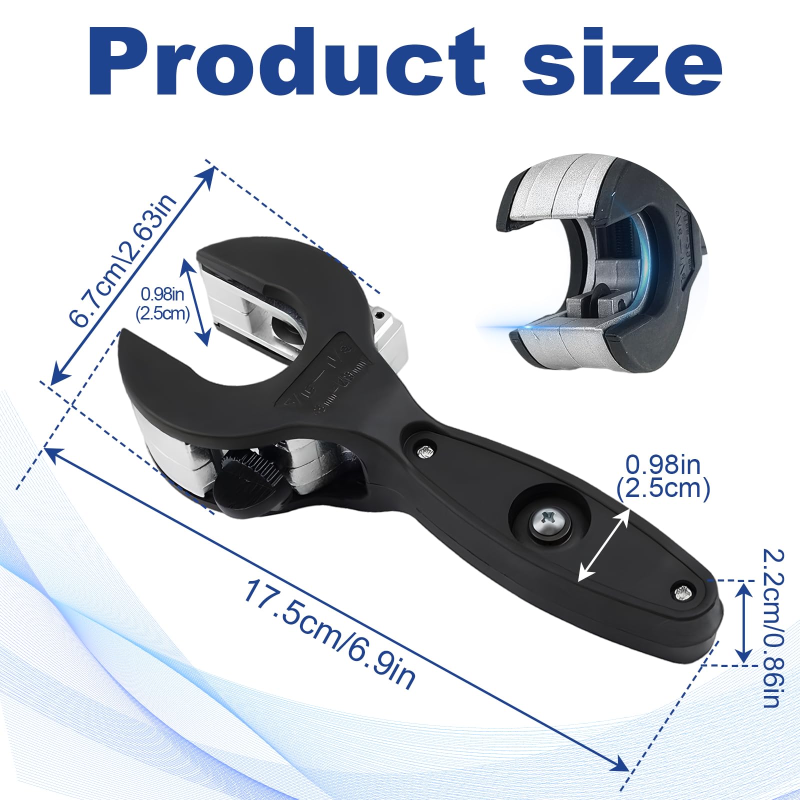 Coupe tube à Cliquet pour Couper 8-29 mm, Coupe tube Multicouche avec Mécanisme à Cliquet pour Tubes en Acier Inoxydable et Cuivre