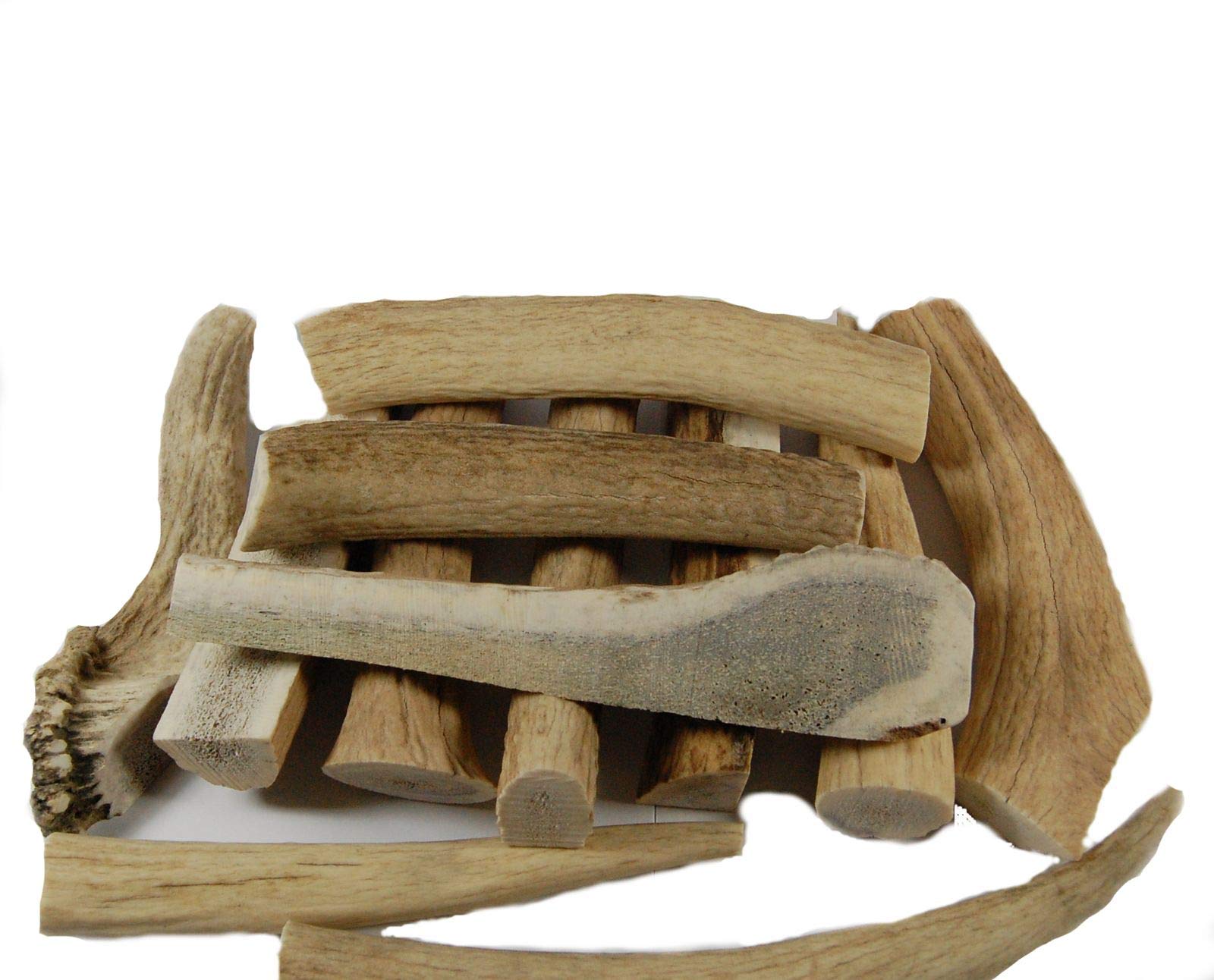 Big Dog Antler Chews - Grade B Deer and Elk Antler Pieces - Dog Chews - Antlers by The Pound, One Pound - Six Inches or Longer - Natural Healthy