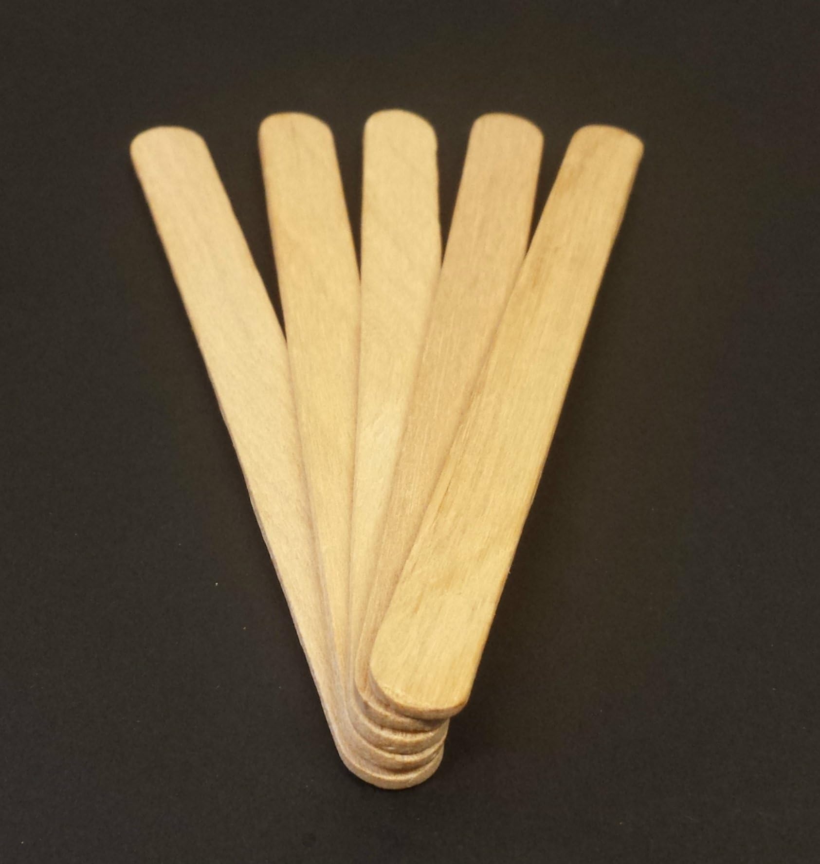 100 114mm Natural Wooden Lolly Stick – Packed by The CandyRush™ Charity – for Kids Crafts Cake/Ice Pop & Models