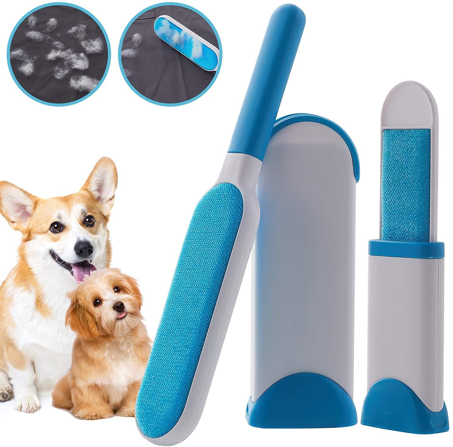 Pet Hair Remover Brushes, Double Sided Loose Hair Catcher