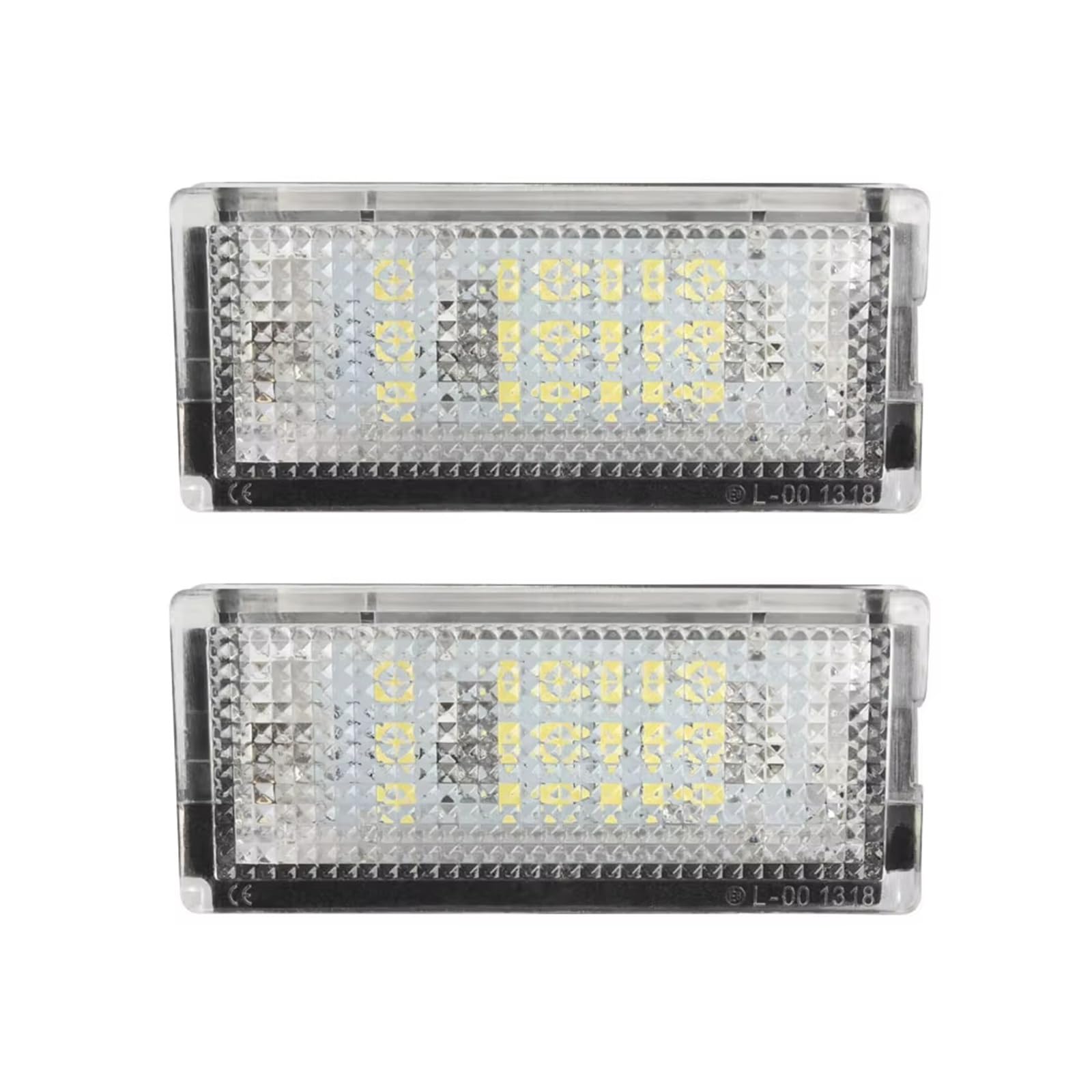 Luz matrícula impermeable coche Serie 3 E46 con 18LED plafón trasero 1999 2000 2001 2002 6