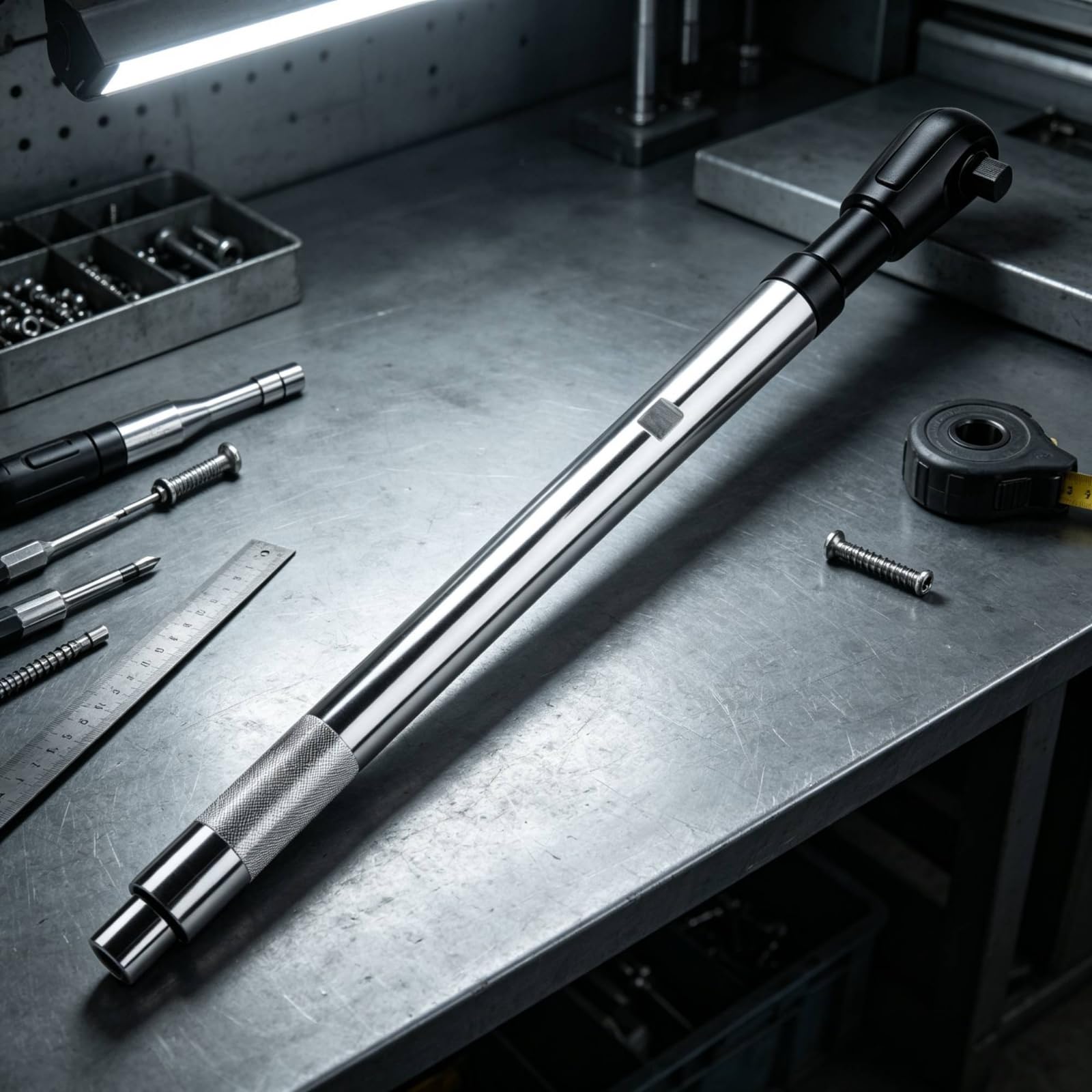 Chiave a Cricchetto da 1/2 Pollice Allungato Chiave a Cricchetto Allungata Cromato Utensile per Meccanici, Manutentori, Officina, Autoriparazione