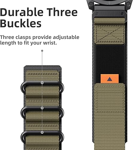 Miniatura 4 de ANCOOL Correa de reloj de nailon de 0.866 in para Fenix 6Fenix 5Fenix 7EPIX, correa deportiva para Forerunner 955Forerunner 945Forerunner 935,