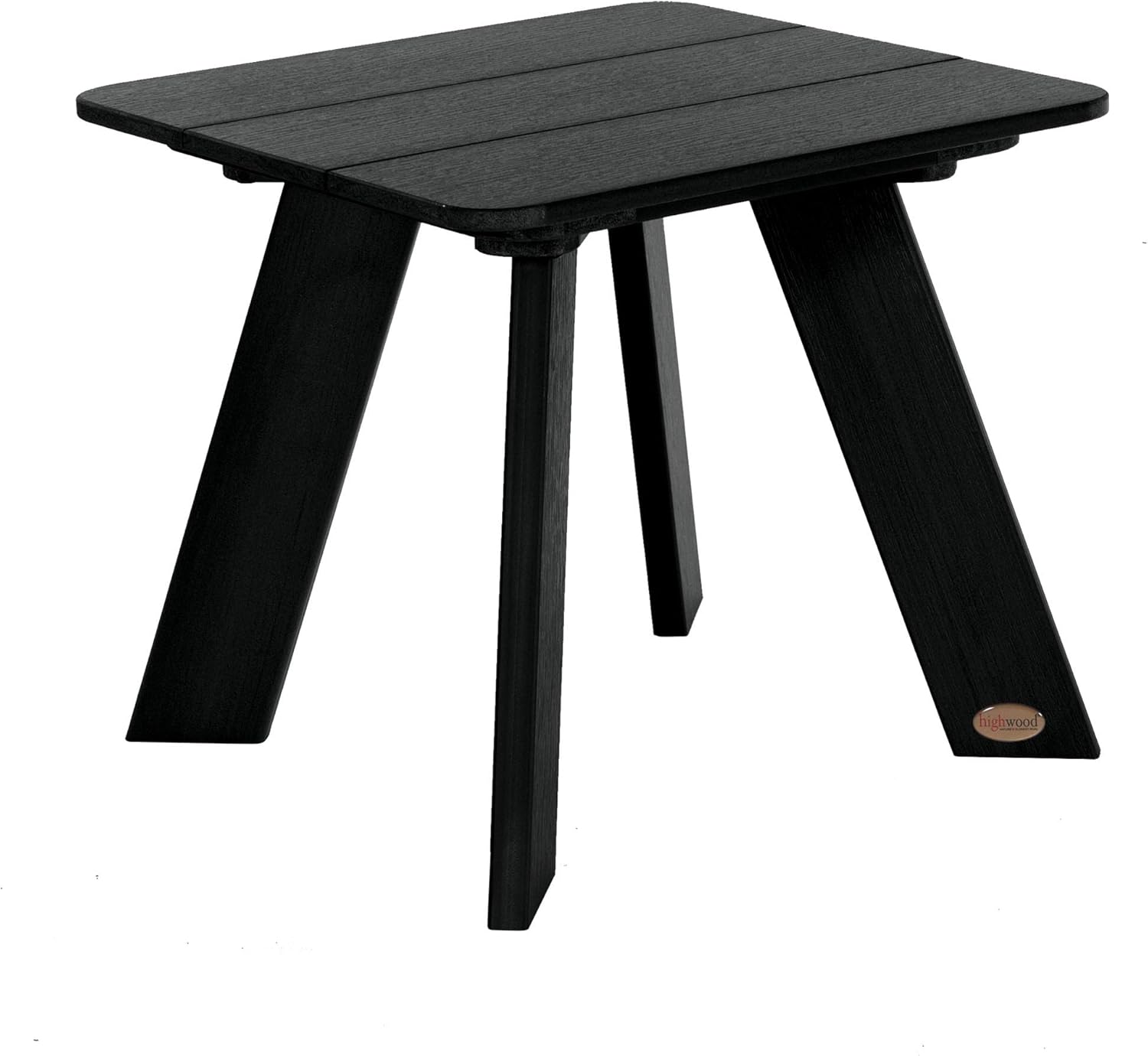 highwood Italica Modern Adirondack Side Table, Black