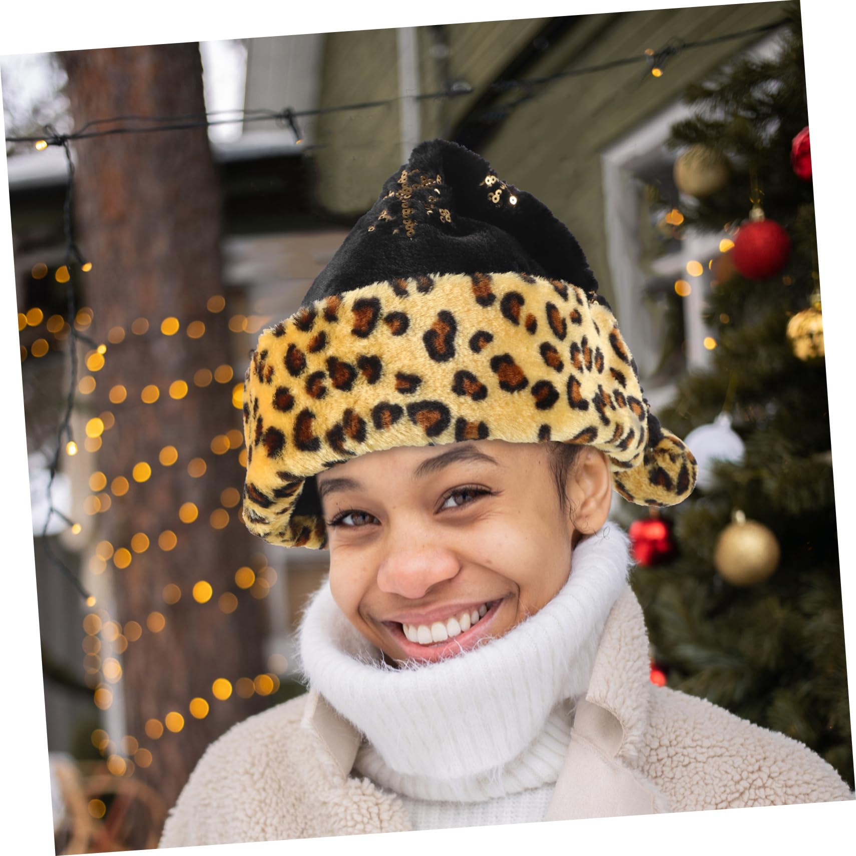 GALPADA 5piezas Sombrero De Navidad De Plush Para Adultos Accesorio Festivo De Fiesta Para Celebraciones y Fotografía Navideña