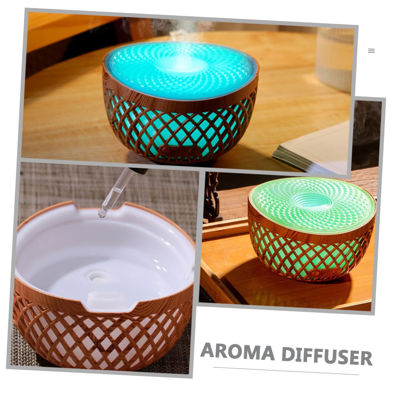 Mobestech Diffusore Oli Essenziali Decorativo Umidificatore Per Scrivania Mini Diffusore Fili Per e Relax Atmosfera Rilassante e Aria