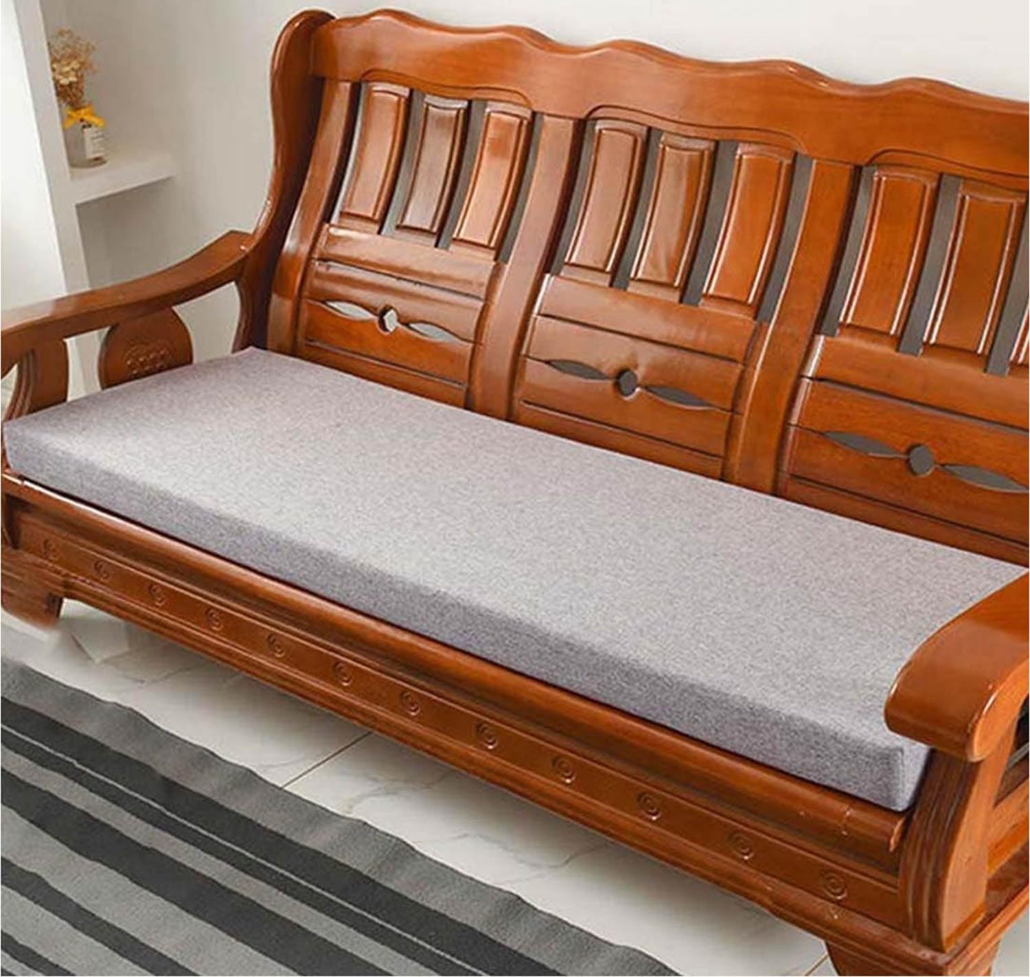 Poduszka na ławkę na zewnątrz do ogrodu 1/2/3-osobowa podkładka do siedzenia 160 x 55 x 5 cm wygodne poduszki na patio szezlongi huśtawka do wnętrz meble do jadalni kolor: C