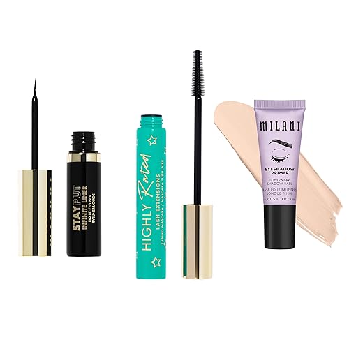 Milani Extensiones de pestañas altamente calificadas para mayor longitud y elevación + delineador de ojos infinito para líneas nítidas y precisas +