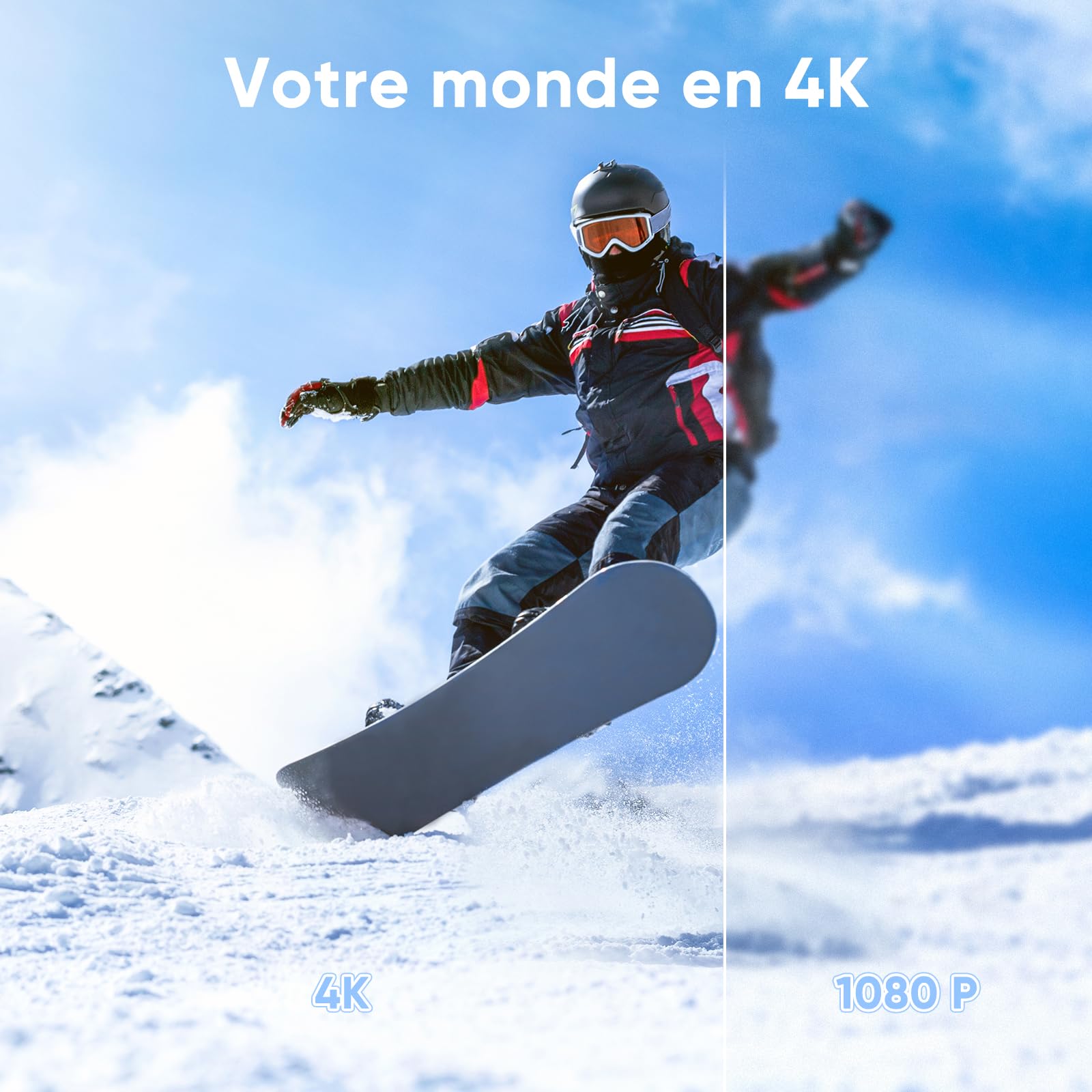 ORDRO Caméscope Z36 4K, caméra de vlogging 64 MP avec zoom numérique 18x, lumière de remplissage LED, écran de 3,0", vision nocturne infrarouge