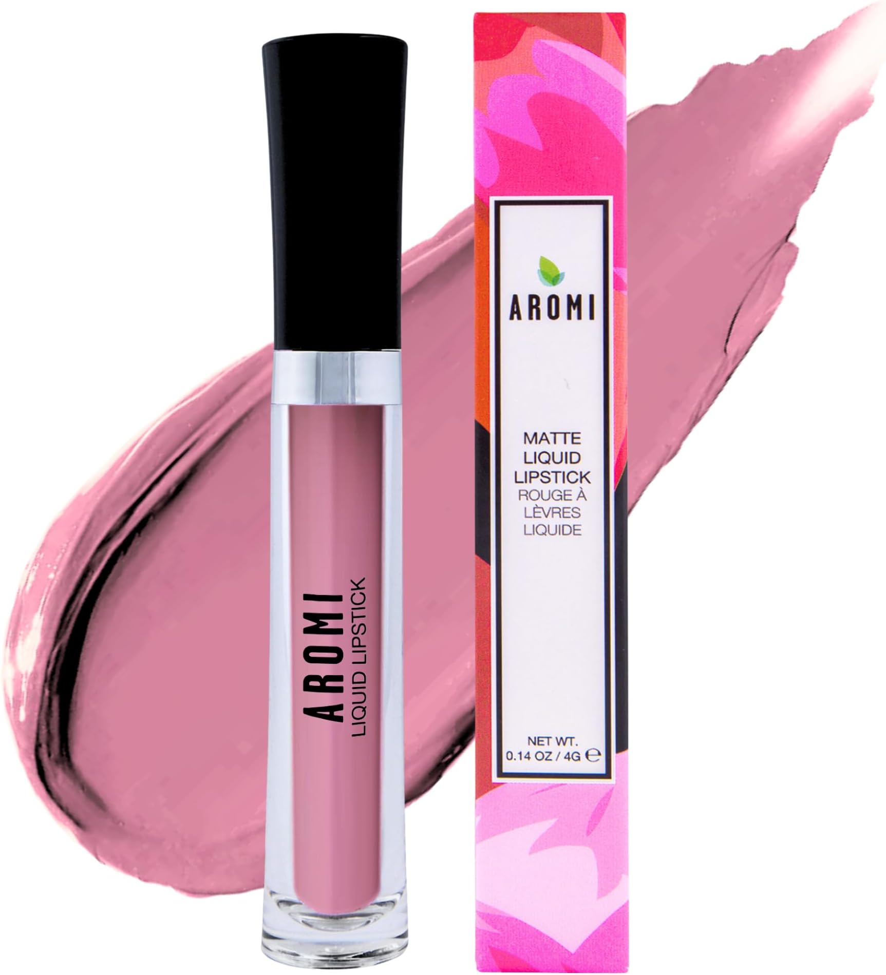 Matte Liquid Lipstick | Long-Lasting, Dusty Rose Lip Color for Women, Rosy Nude Shade, Vegan, Waterproof, Long Wear (Berry Nude)