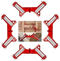 Vista 7 de 90 Degree Right Angle Clamps - Woodworking Set of 4, Adjustable Corner Square Clamp for Picture Frames, Welding, Fish-tanks, Cabinets, Shelf Holder