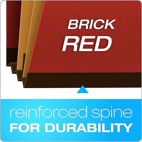 Vista 12 de Pendaflex Pendaflex Pressguard fólders de clasificación, tamaño carta, 6 secciones, 10 por caja, Rojo