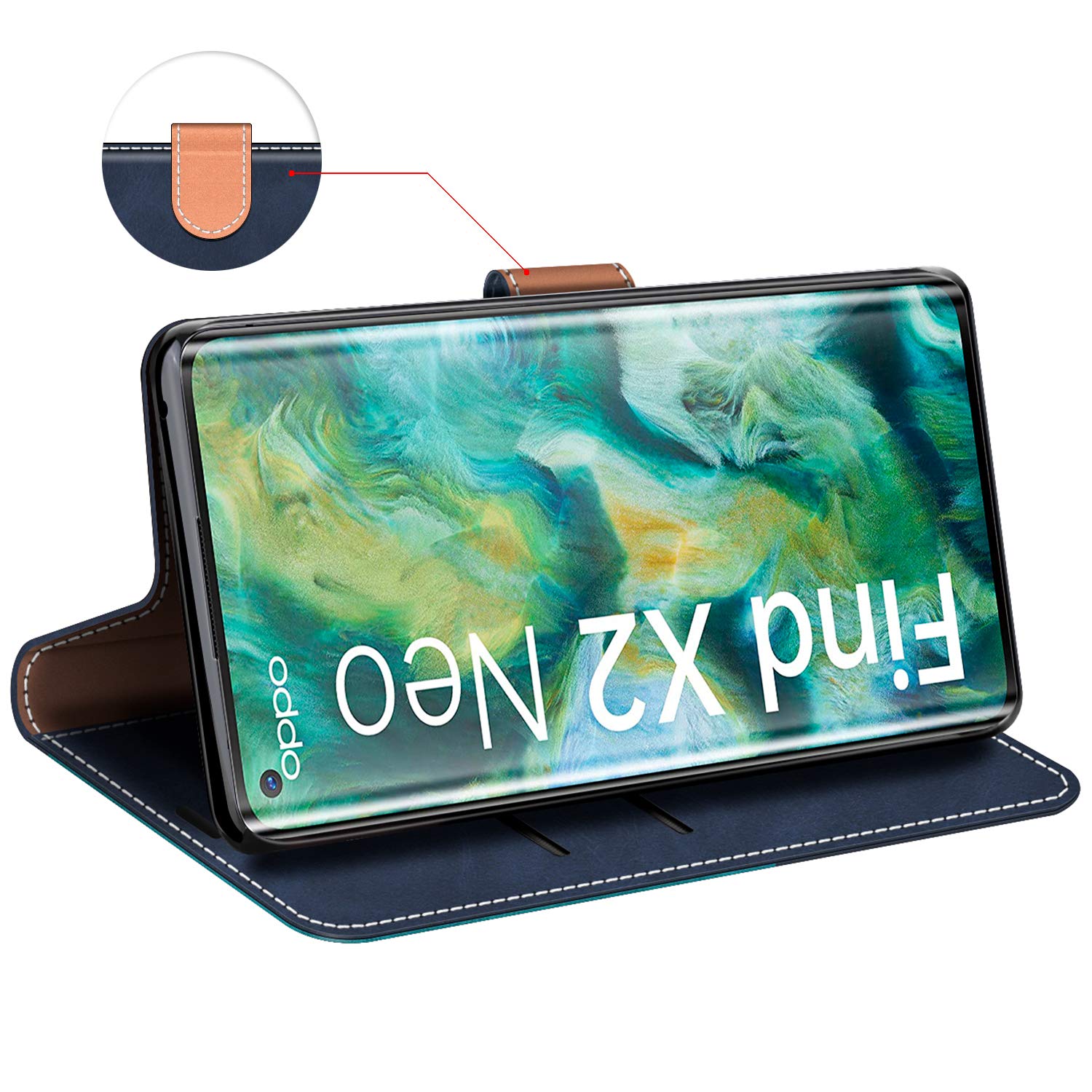 Cover Magnetica Oppo Find X9 Oro | Custodia Antiurto in PC+TPU