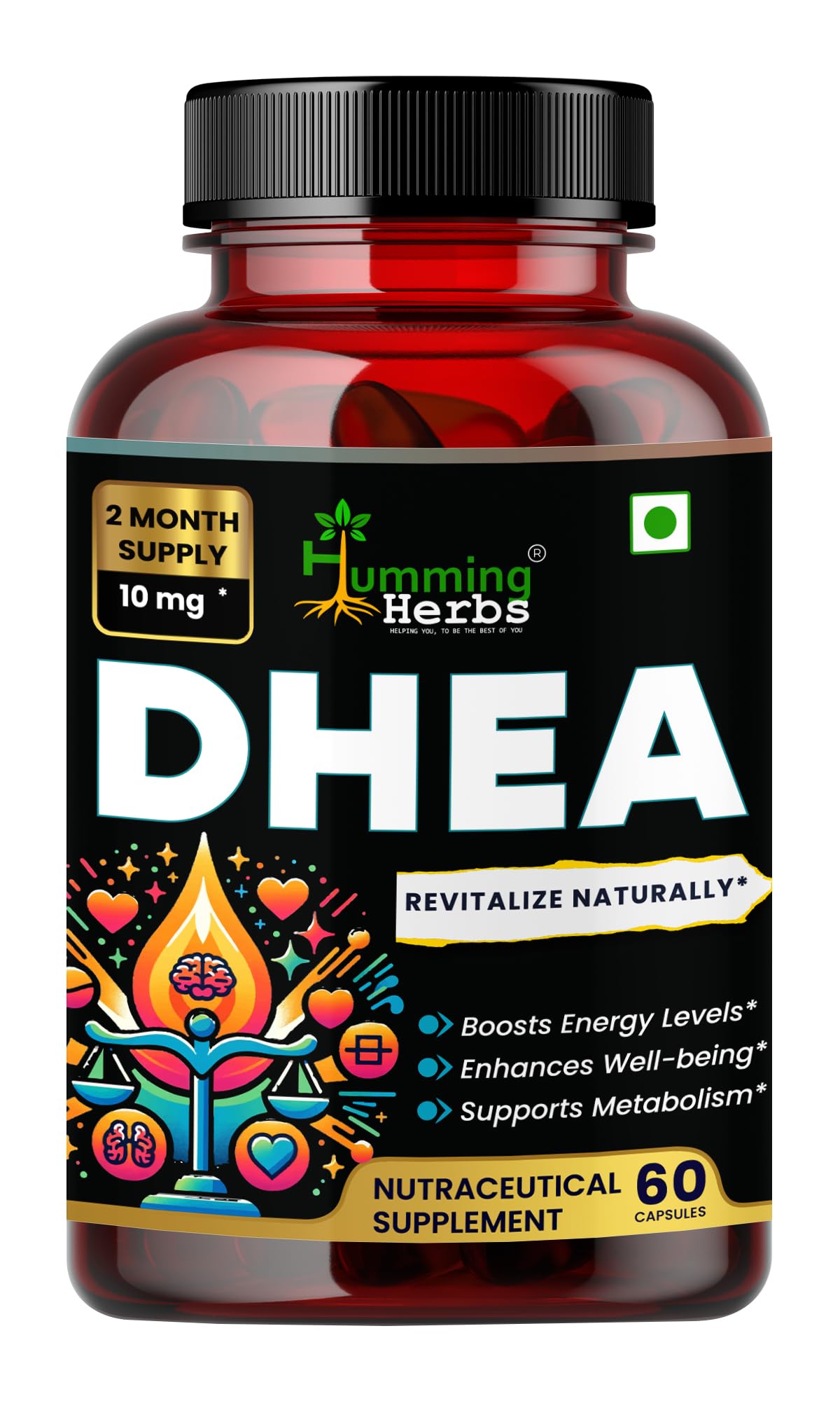 Humming Herbs DHEA 10mg Supplement - Micronized for Enhanced Absorption - Boosts Energy, Supports Metabolism & Promotes Well-being (B0CSZ1T694) Amazon Price History, Amazon Price Tracker