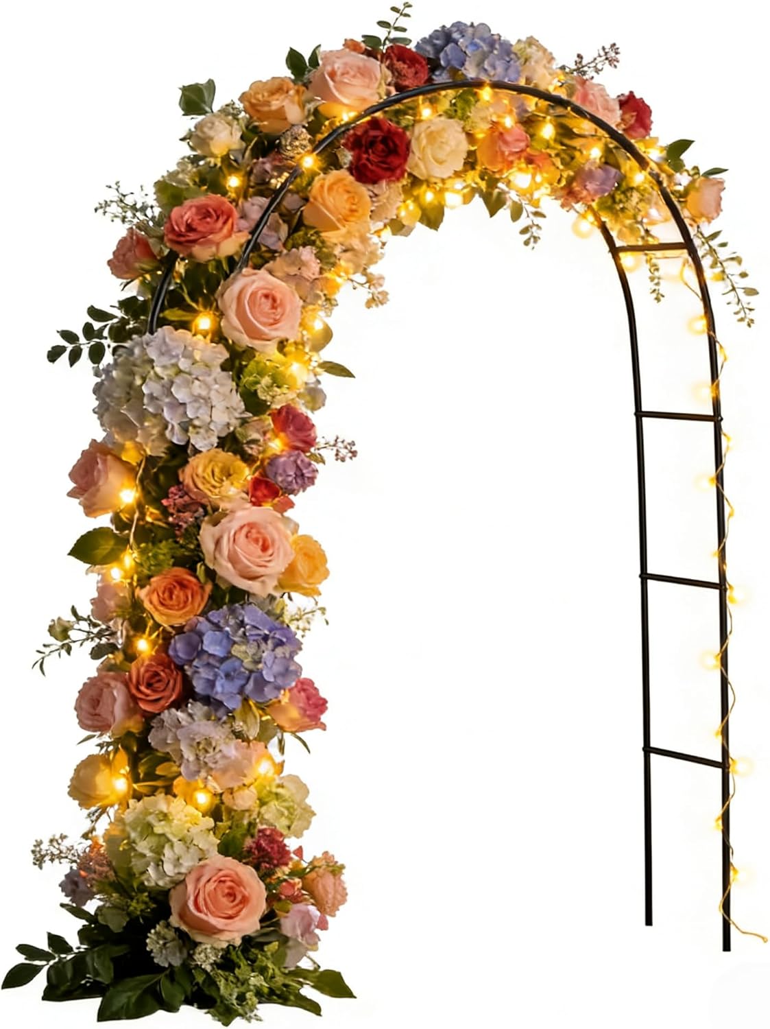 Metal Arbor Frame Stand, Garden Arch Trellis for Plants, Wedding Decor Backdrop Flower Stand, 7.9 * 4.6 FT