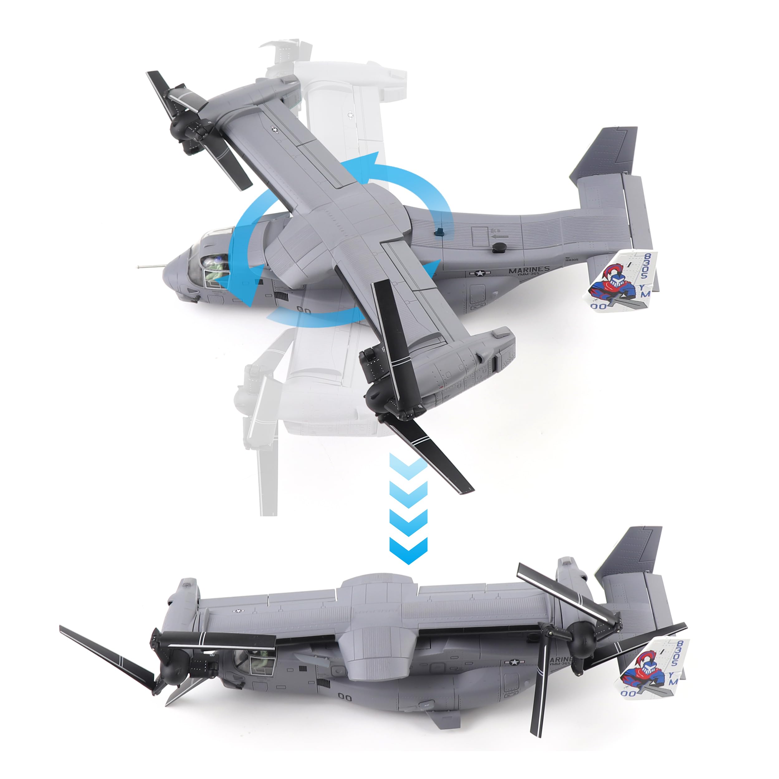 Amazon.co.jp: NUOTIE V-22 オスプレイ 1/72 スケールモデル航空機