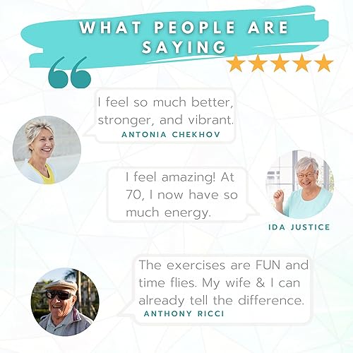 Miniatura 4 de STRENGTHENING EXERCISES FOR SENIORS DVD + Poster + Resistance Band. Renew - Strength - Stamina. DVD Exercise for Seniors and Beginners. Resistance