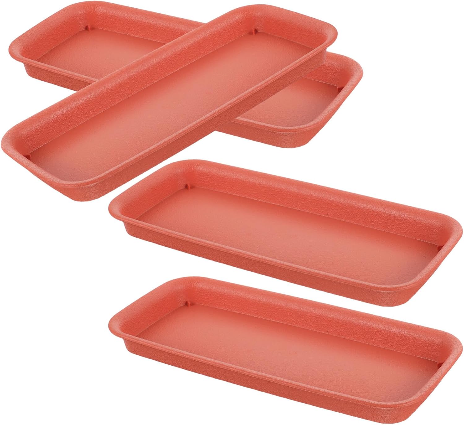 ABOOFAN Rectangular Planter Tray Plastic Plant Trays for