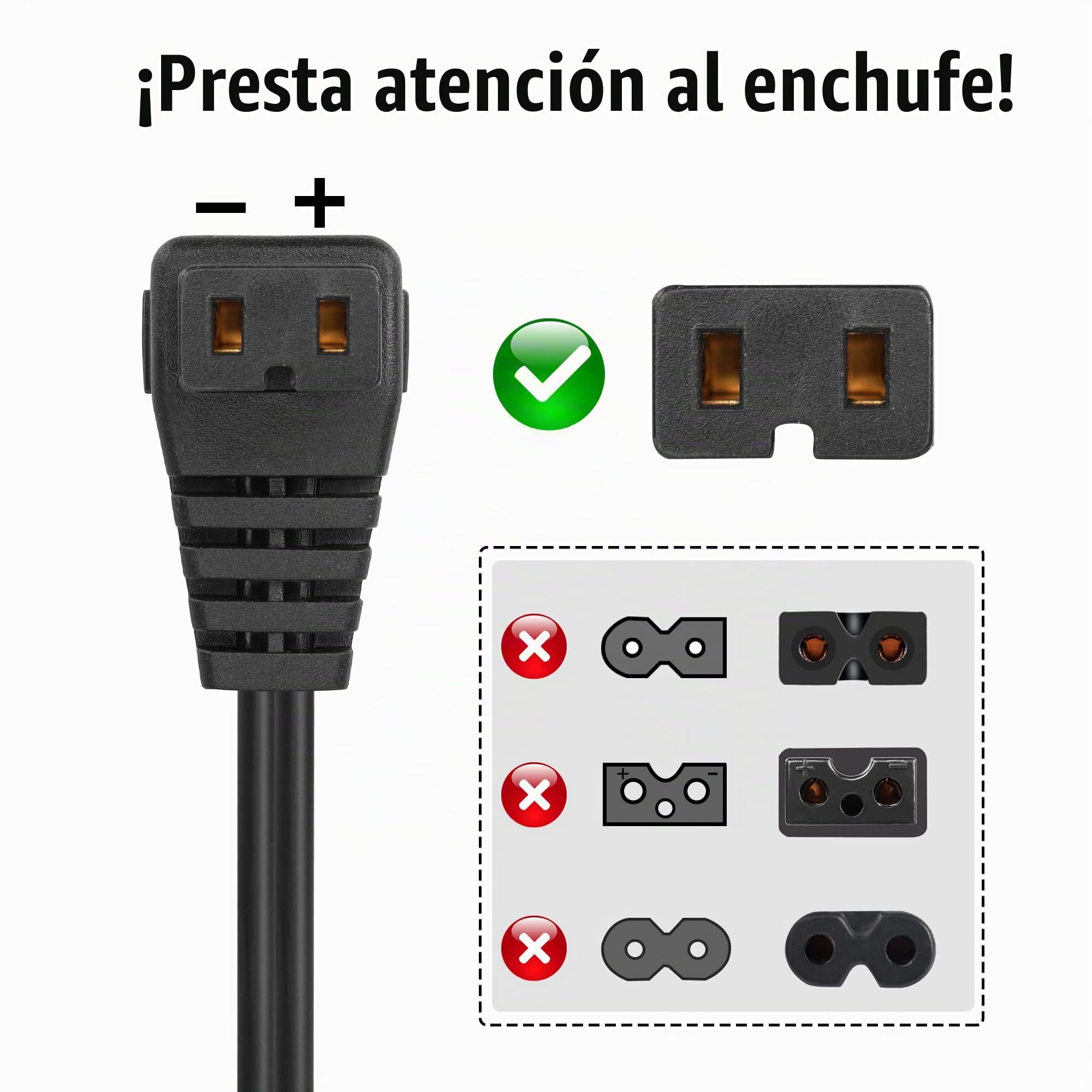 Cable de alimentación del refrigerador de 12V, Cable de Cambio de Enchufe del Encendedor de Cigarrillos del Coche al refrigerador, para el refrigerador portátil del Coche (3M/10ft)
