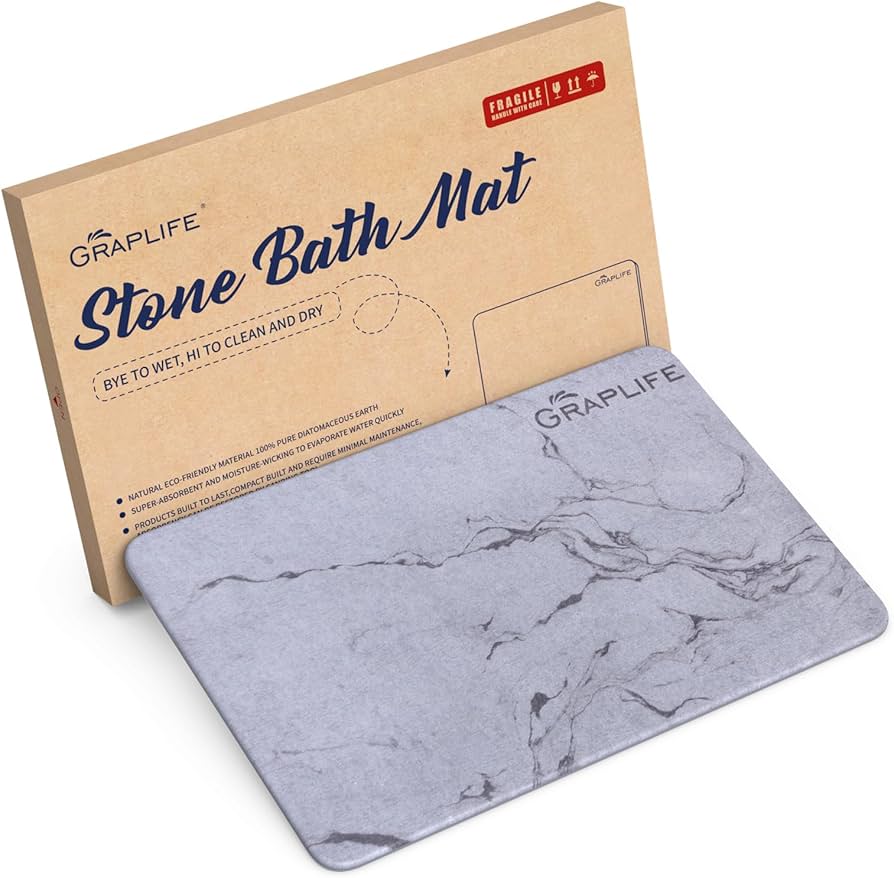 SUTERA Stone Bath Mat, Diatomaceous Earth Shower Mat,, 53 OFF