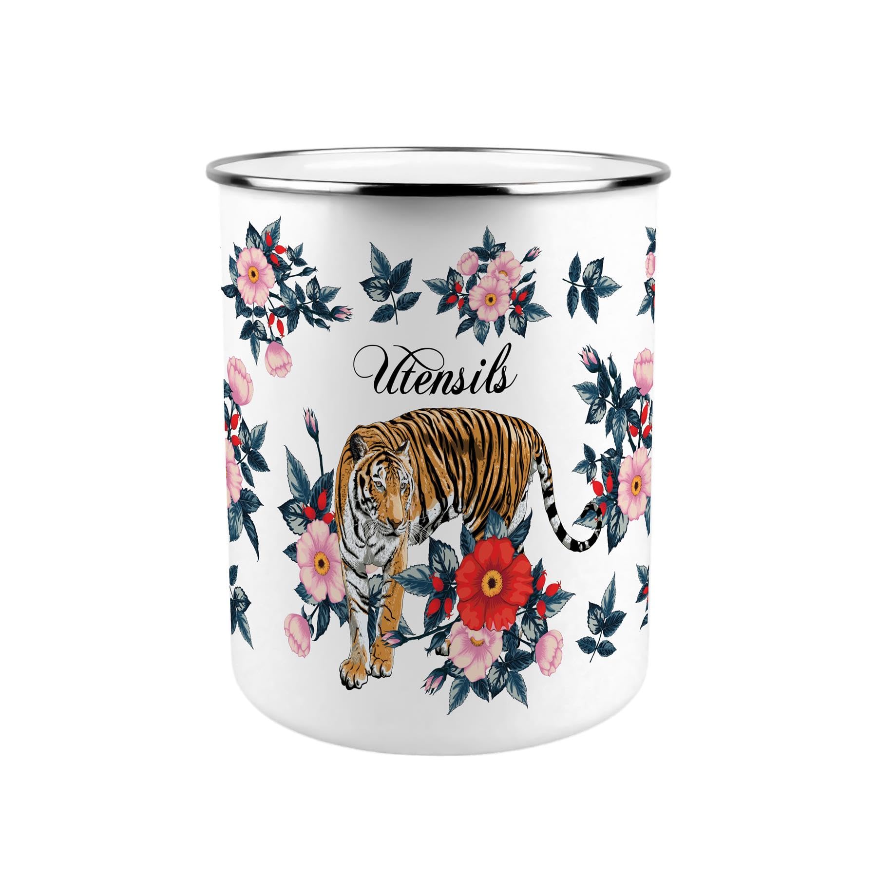 Purely Home Majestic Tiger Kitchen Utensil Holder from B&Q