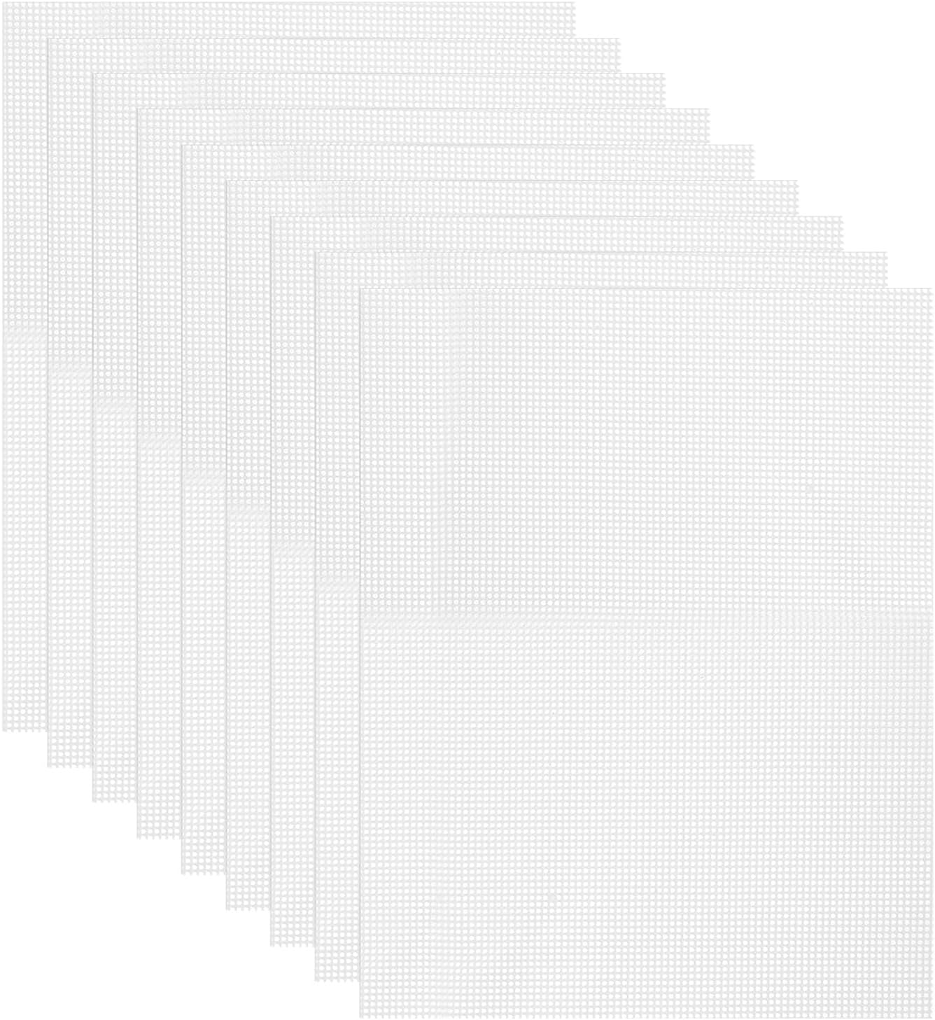 uxcell 15.7 x 23.6" Silicone Dehydrator Sheets, 9 Pcs Non-Stick Dehydrator Drying Mesh Reusable Fruit Dryer Mat for Food Dehydrator Fruit Dryer, White