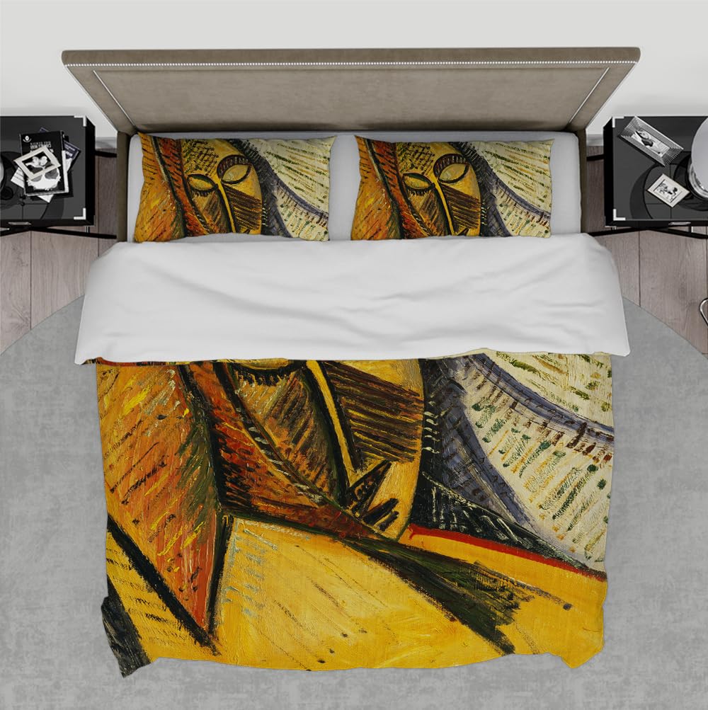 Ensemble de literie 260 x 240 cm style abstrait chic
