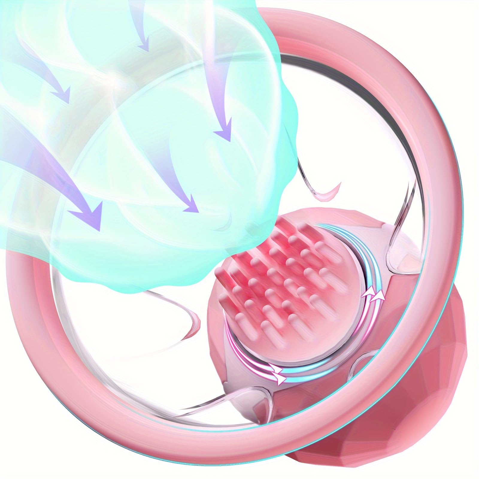 Nippel Vibrator mit 10 Vibrations und Saugmodi für Frauen, Brustwarzen Stimulator 6 Köpfen, Brustmassagegerät Sexspielzeug Frauen Klitoris Vibration Sex Spielzeug die Paare