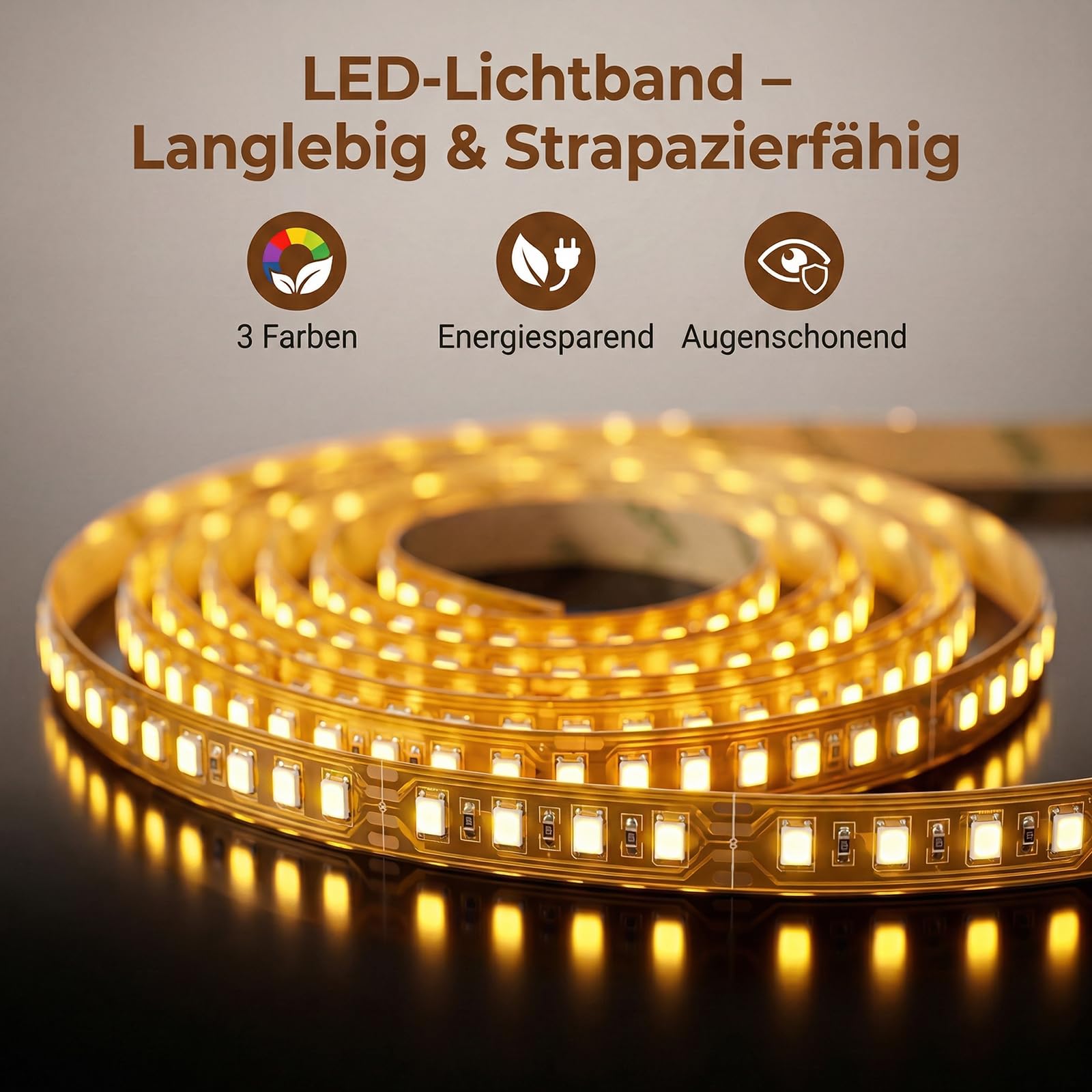 Antok Espejo de tocador, 55 x 48 cm, espejo de maquillaje LED HD, rotación de 360°, espejo cosmético con iluminación, lupa de 10 aumentos, 3 temperaturas de color, regulable, función de memoria