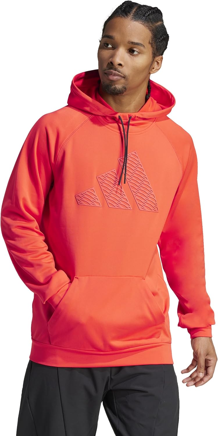 adidas Men's Game And Go Big Logo Training Hoodie Sweatshirt - Image 3