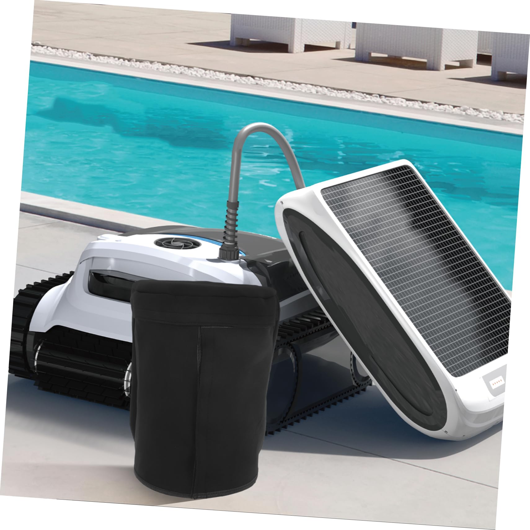 Cubierta de Filtro para Piscina y Estanque, Neopreno Negro, 1 Pieza