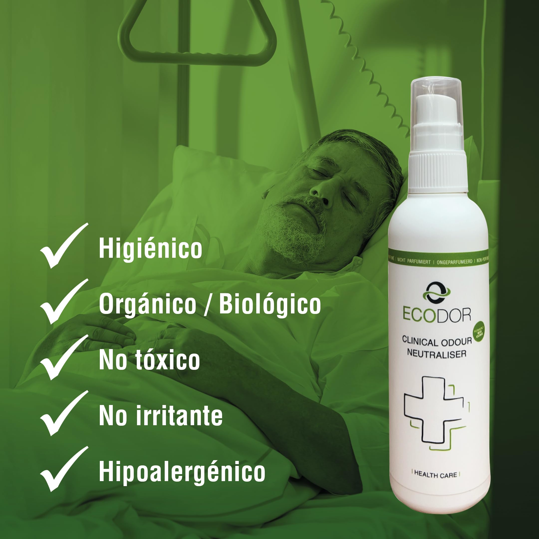 EcoClinic Eliminador de Olores 2500ml | Sin fragancia | Enzimas Naturales | Respetuoso con el Medio Ambiente | Versátil | Neutraliza los Olores | Seguro para Diferentes Entornos
