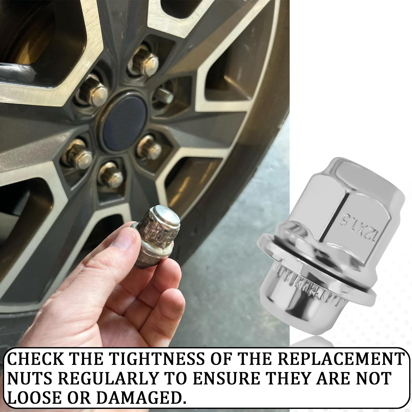Chrome Lug Nuts - Toyota Corolla Camry Tacoma -6